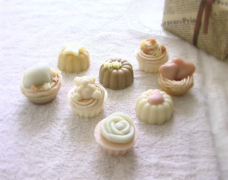 杯子蛋糕系列8入手工皂禮。婚禮小物情人節畢業聖誕交換禮物新年
