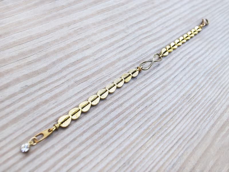 無限圍繞   愛無限手鍊  手工復古黃銅