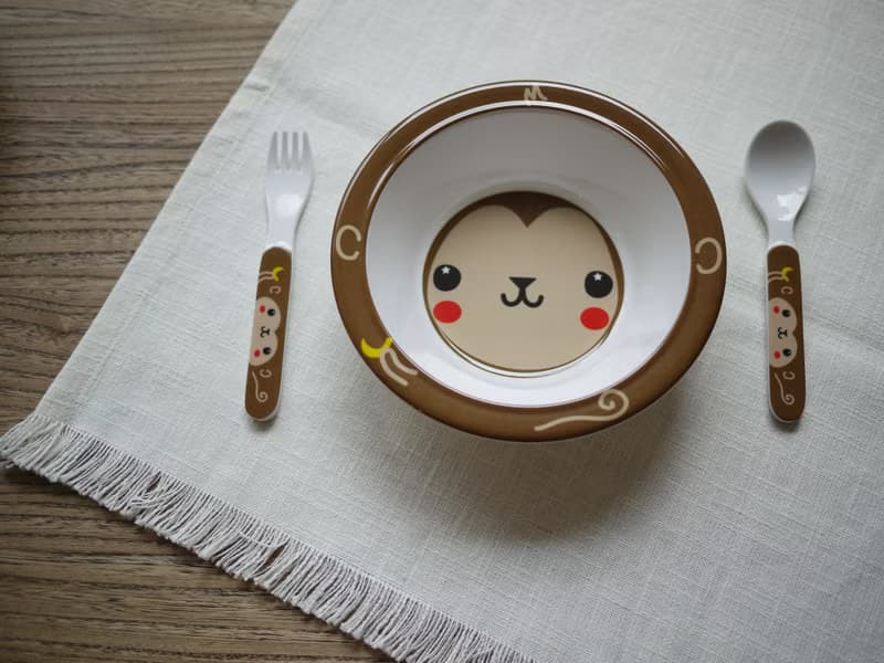 mixmania 猴子一起買香蕉免運費組合(內含碗、湯匙、叉子)