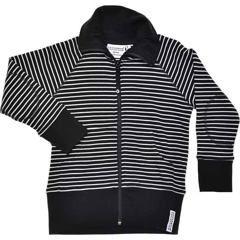 【北歐童裝】瑞典有機棉童裝秋冬立領外套2歲至10歲 黑