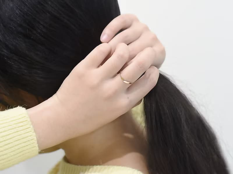 幸福曲線 | 玫瑰金戒指 細圈戒 簡約 尾戒 情人節禮物