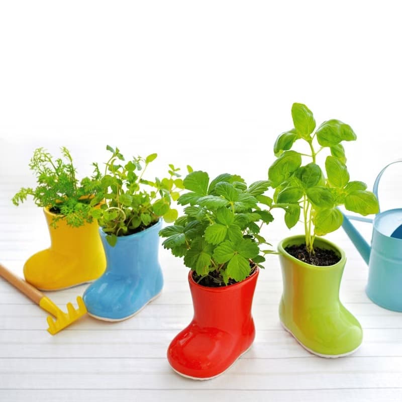【福利品特賣】Baby Boots 陶瓷造型植栽盆器 / 小雨鞋 (四款)