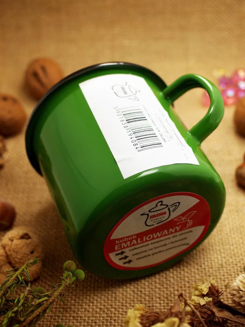 波蘭 SILESIA RYBNIK 琺瑯杯 綠色