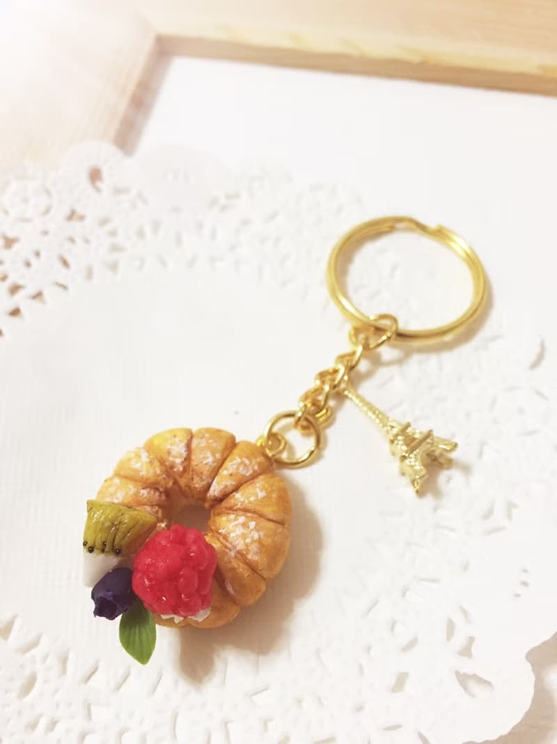 ~~mini 聖誕新品上市～～酸甜莓果甜甜圈吊飾（可改磁鐵） ((滿600隨機送神秘小禮物))