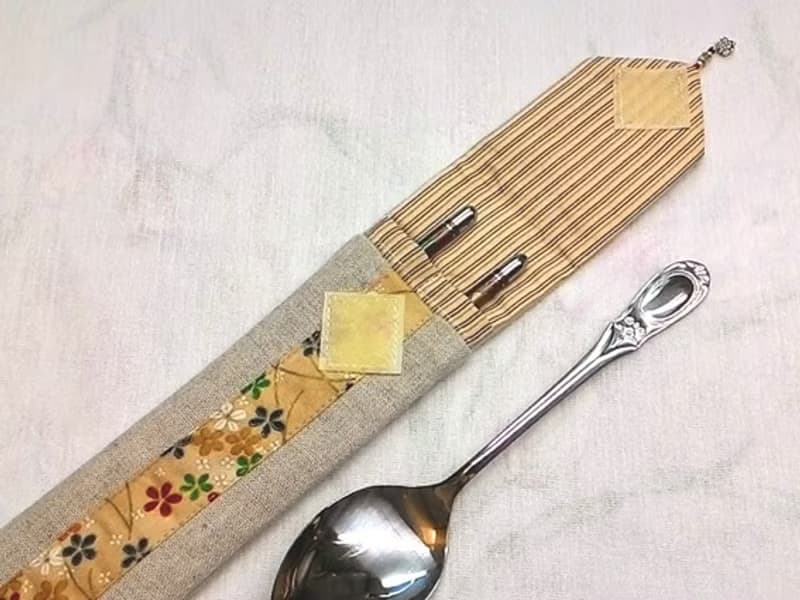 餐具組隨身收納袋 筷套F02-017~獨特設計手工縫製