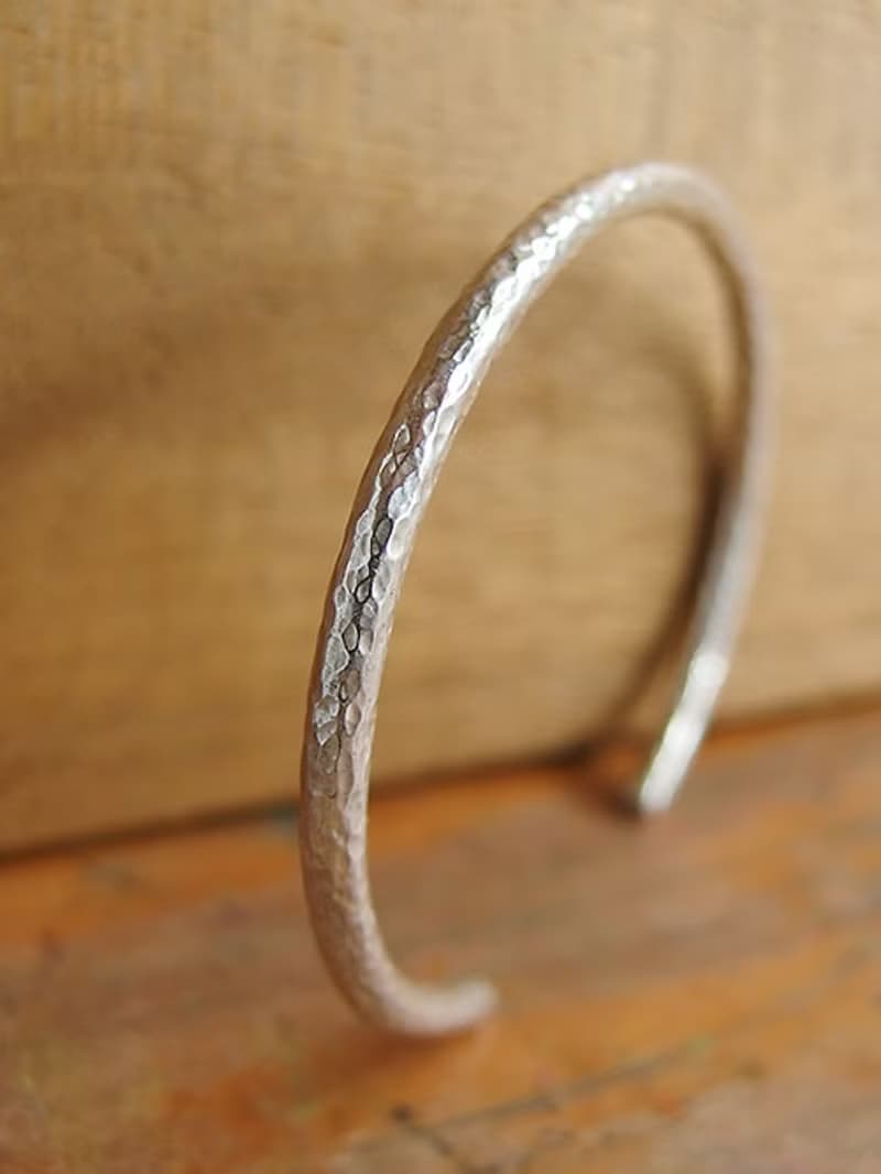 雨滴 3mm手工鍛敲手環