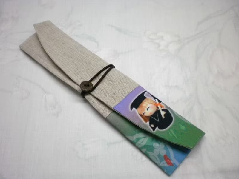 環保筷餐具組 隨身收納袋~大學士PF-1 019