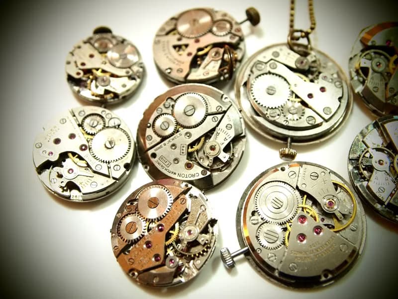 Steampunk 凍結時光60年代古董機芯項鍊