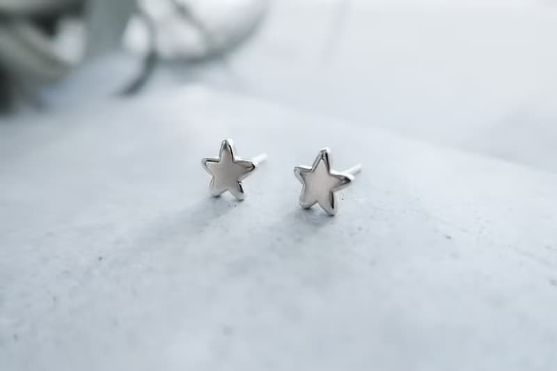 925純銀 許願星  耳環 或 耳夾 一對