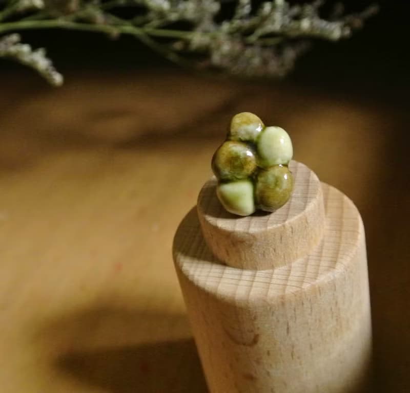 【 T - C 】耳環 日本白瓷 瓷器  限量 自然釉色 無限看不膩色調 攝氏1350高溫燒製