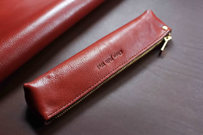 VULCAN Goatskin leather 細膩紋路 袋鼠皮/山羊皮 三角筆袋