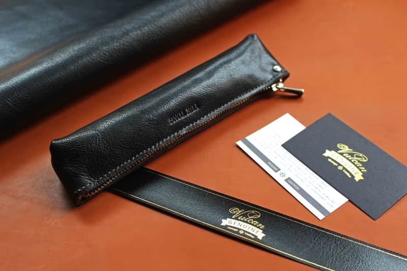 VULCAN Goatskin leather 細膩紋路 袋鼠皮/山羊皮 三角筆袋
