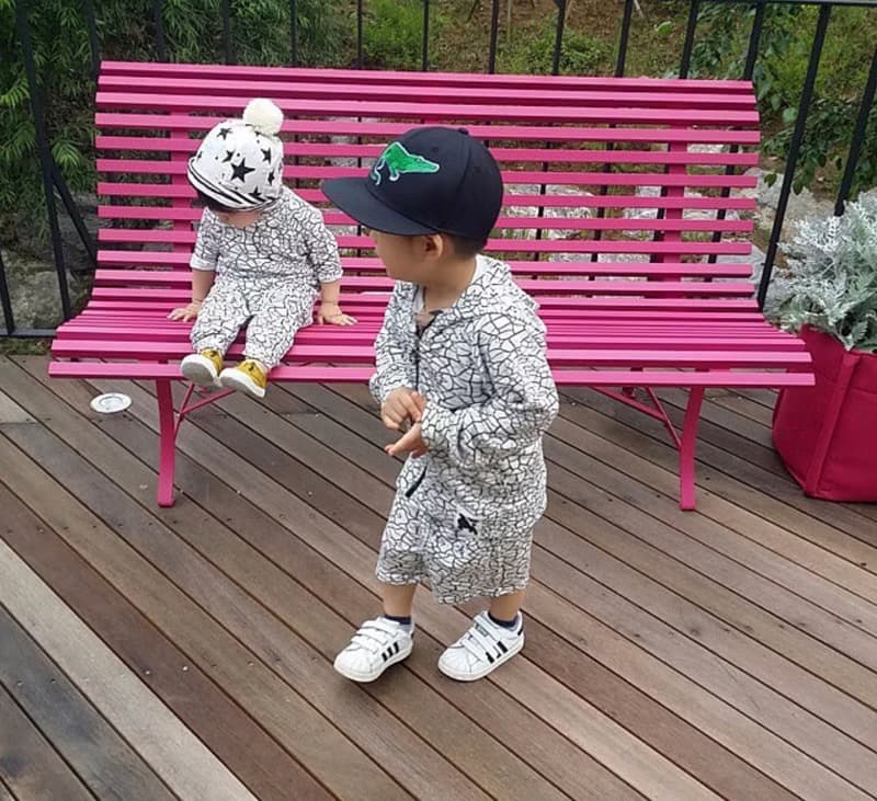 北歐童裝瑞典有機棉五分短褲2歲至12歲 黑白