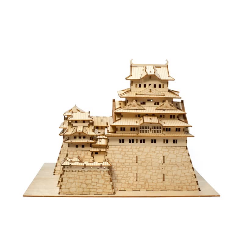 Jigzle 3D立體木拼圖 | 建築物系列 日本姬路城 | 超療癒 手作