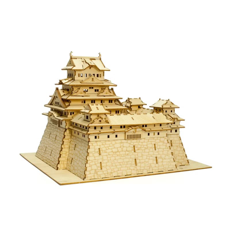 Jigzle 3D立體木拼圖 | 建築物系列 日本姬路城 | 超療癒 手作