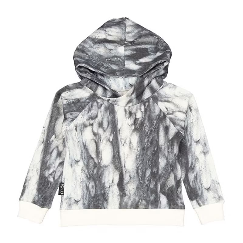 【冰島童裝】有機棉內鋪棉上衣2歲至8歲 冰川色