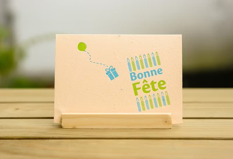 生日快樂 Bonne Fête! 種子卡片