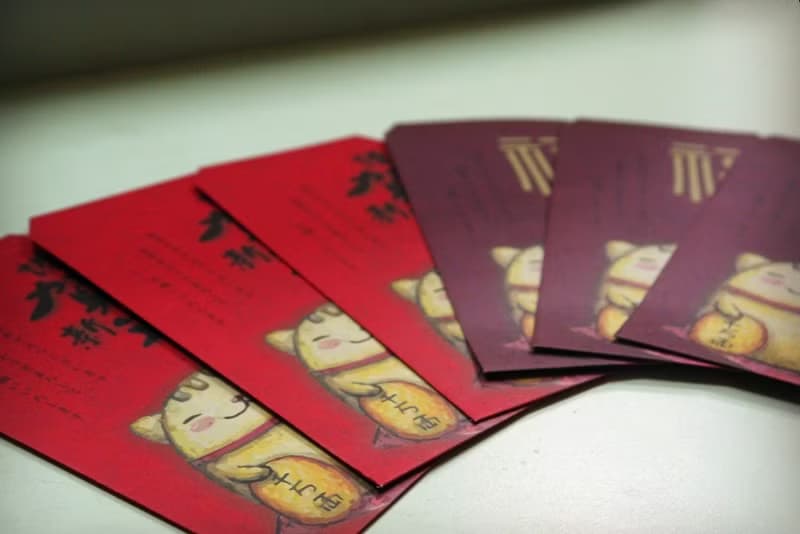 Bucute招財貓/紅包/新年/插畫/6入