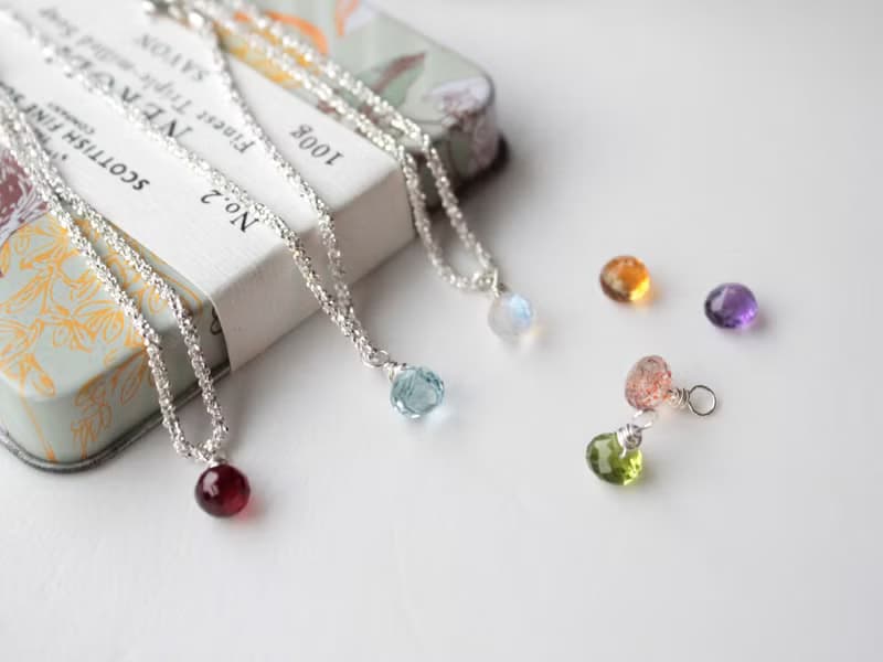 Journal 麥穗手鏈 / 托帕石、月光石、石榴石、純銀 手鍊手環