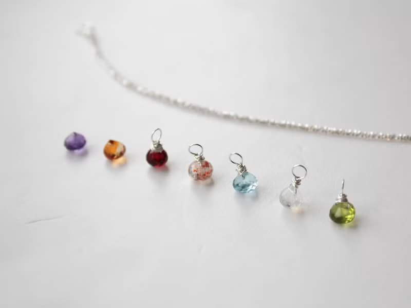 Journal 麥穗手鏈 / 托帕石、月光石、石榴石、純銀 手鍊手環