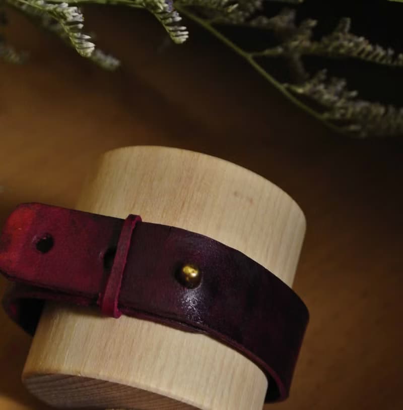 【 T - C 】手環 手鐲 皮革 牛皮 日本白瓷 瓷器  限量 自然釉色 無限看不膩色調 攝氏1350高溫燒製