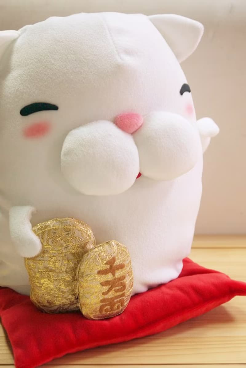 Bucute新年招財福氣組/招財貓/面紙盒/100%手工/讓人想一直抽的/