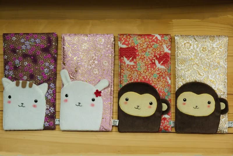 Bucute長板緞布紅包袋/新年/全球限量/招財貓/100%手工