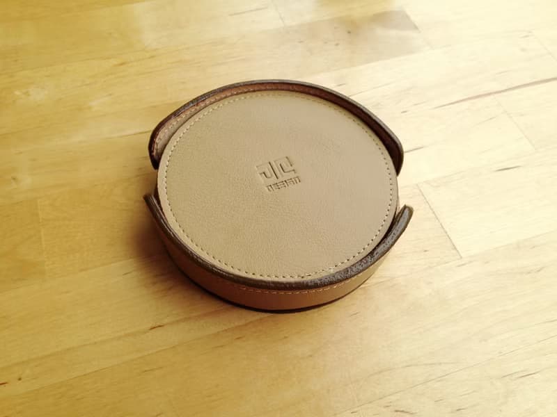 台灣手工牛皮禮品-杯墊禮盒