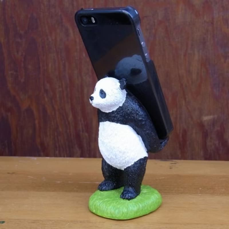 日本Magnets擬真動物系列 超可愛桌上型手機架/手機座 (熊貓款)