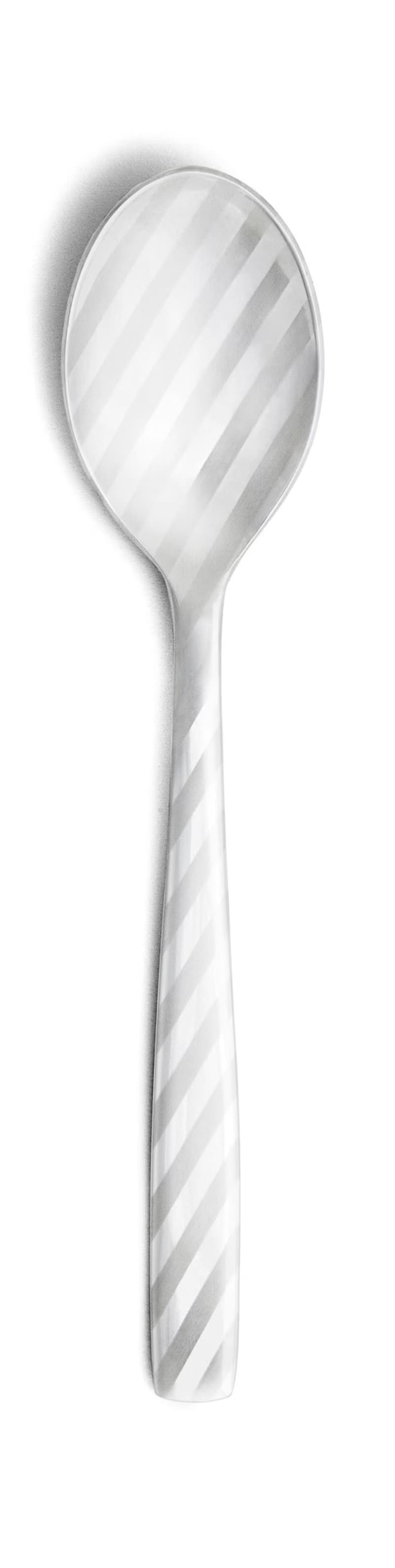 Perrocaliente 斜紋 點心餐具組 / 銀色