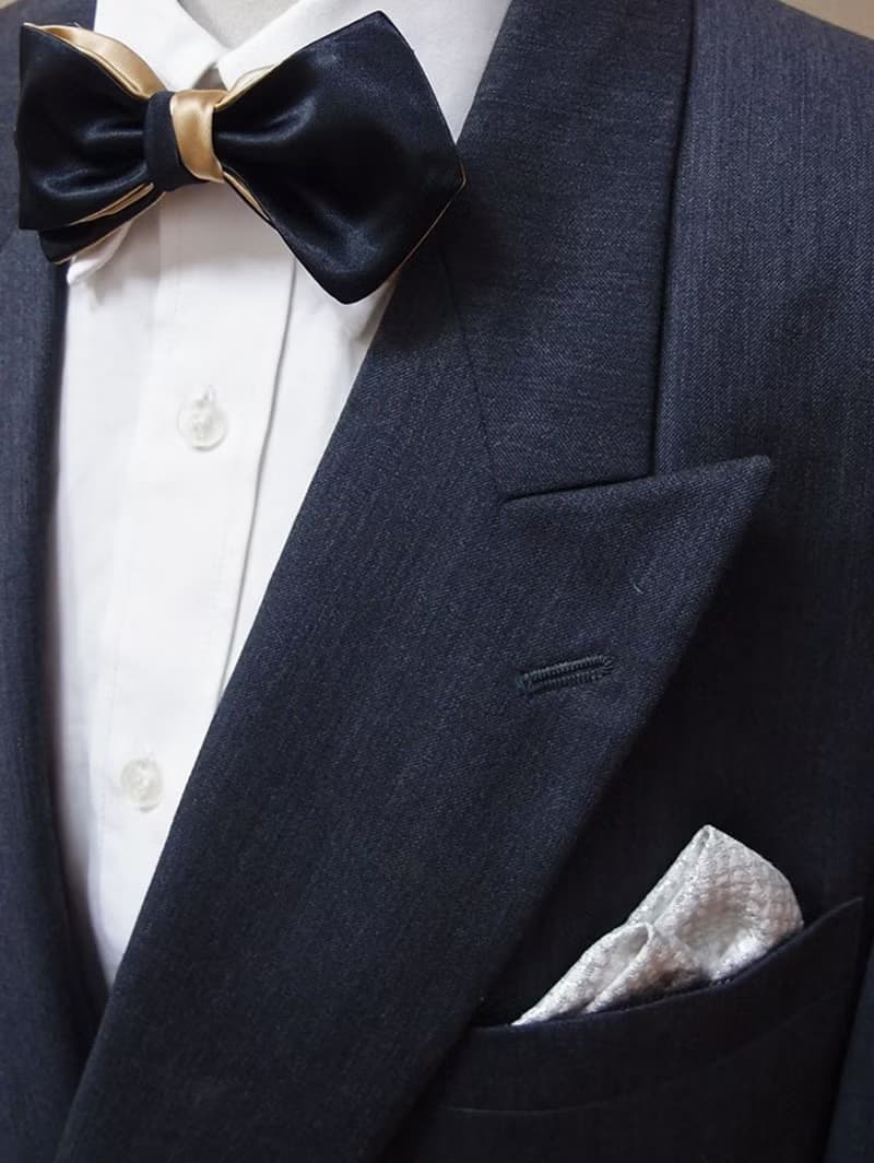 黑銀領結 Bowtie 雙面可用