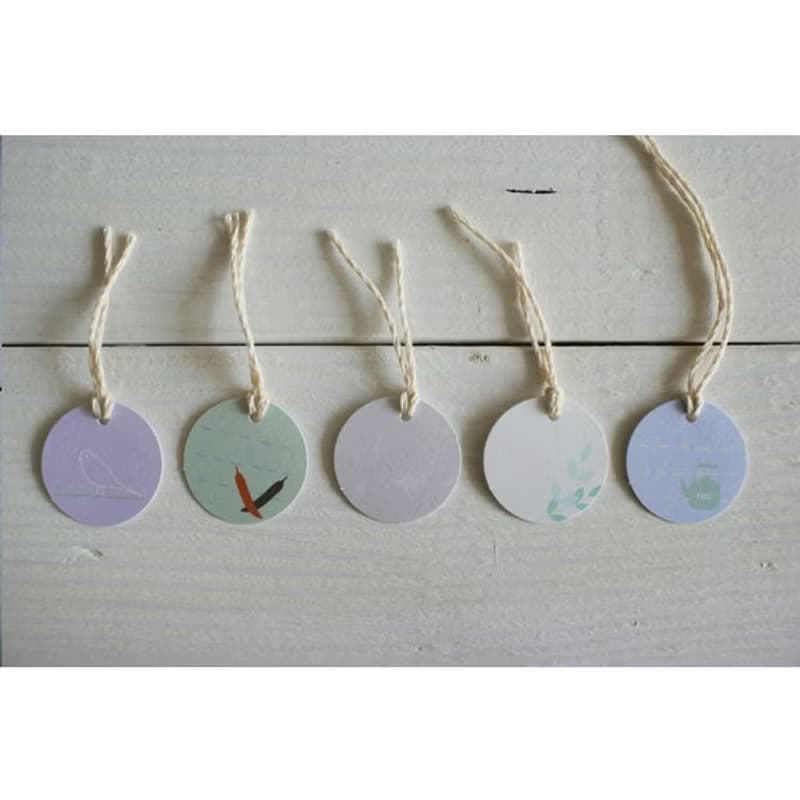 手繪風禮物吊卡-圓型-D