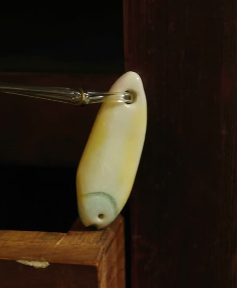 【 T - C 】項鍊 日本白瓷 瓷器  限量 自然釉色 無限看不膩色調 攝氏1350高溫燒製