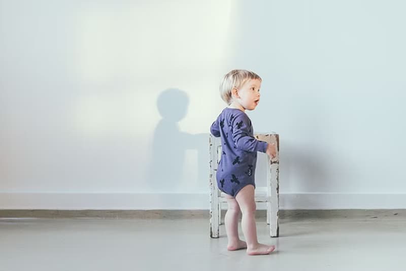 Moi Kids 冰島有機棉童裝包屁衣 6M至18M墨藍