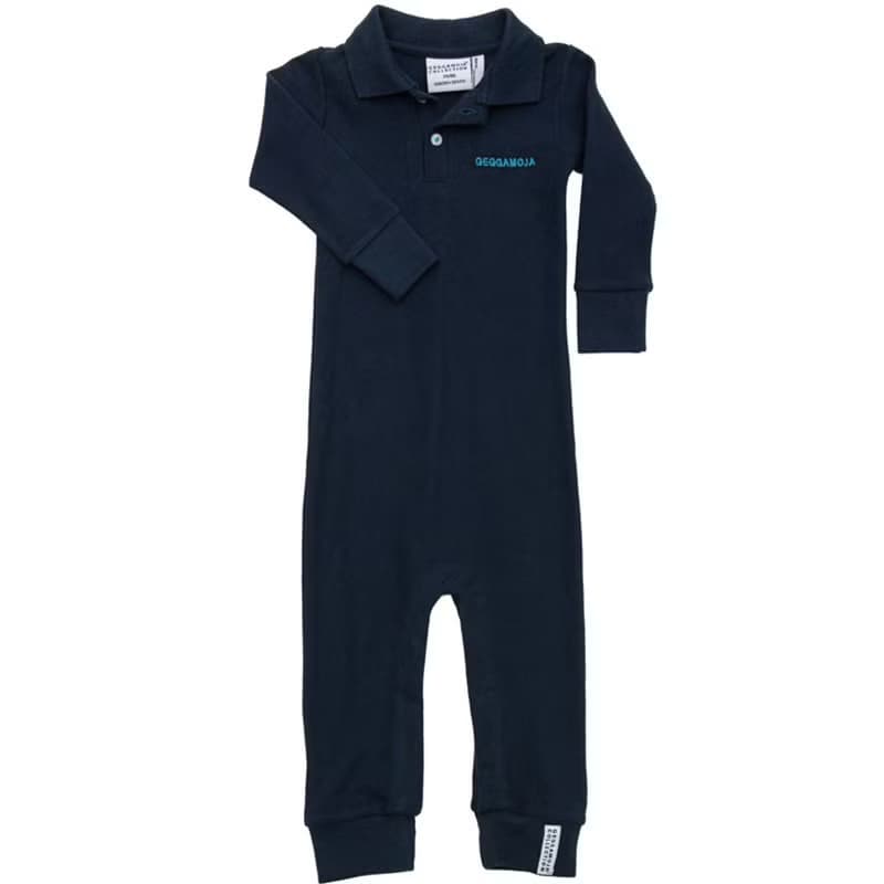 【瑞典童裝】有機棉包屁衣6M至3歲 藍