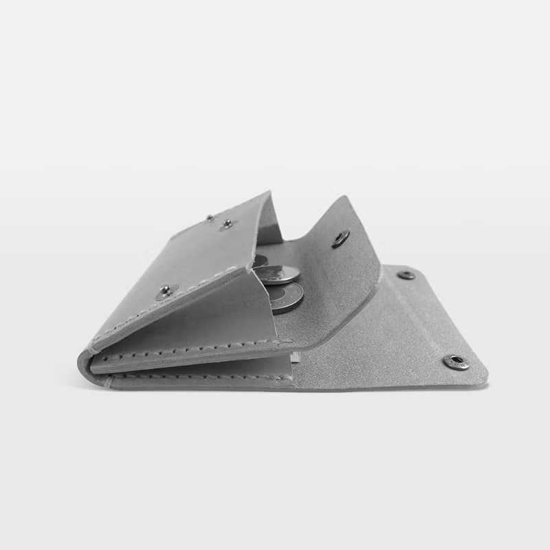 雙扣錢包/皮夾 -- 深咖啡色