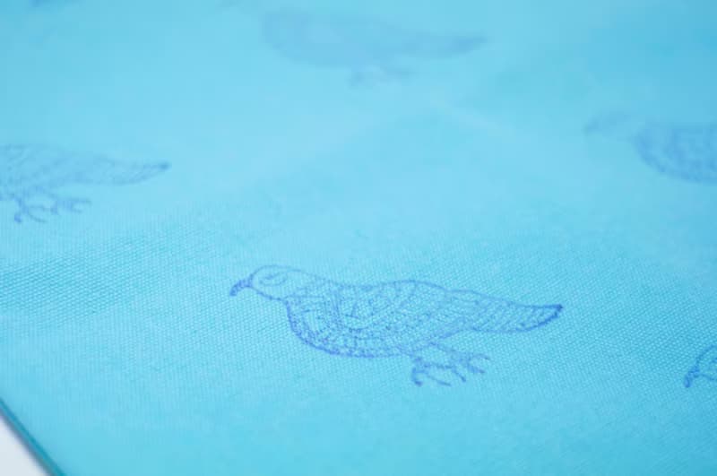 七夕禮物 手感印花束口後背包 / 肩背包 / 輕便包- 幸福的青鳥 ( 水藍 )