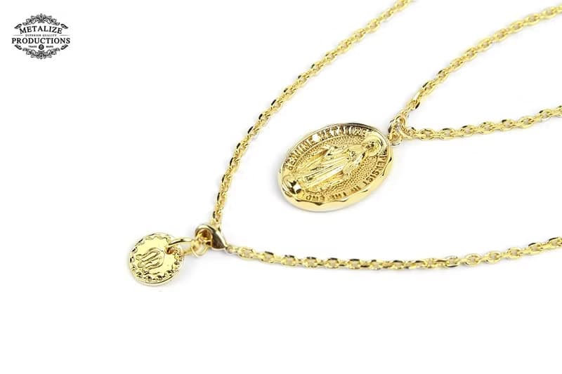【METALIZE】Blessed Virgin Mary Necklace 聖母圓牌項鍊