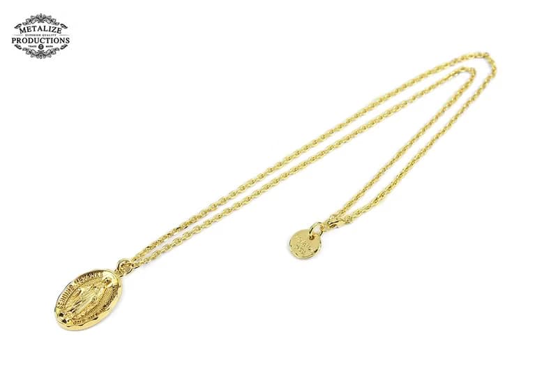 【METALIZE】Blessed Virgin Mary Necklace 聖母圓牌項鍊