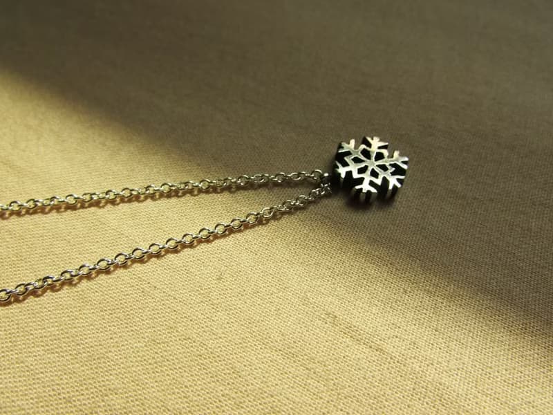 snowflake necklace_雪花項鍊 | 聖誕節 禮物首選 設計師手工