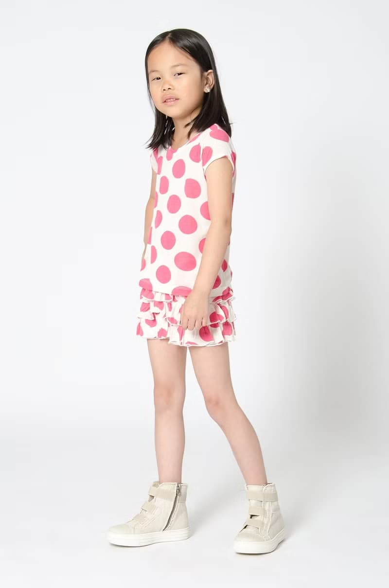 瑞典有機棉童裝透氣上衣6M至10歲 點點