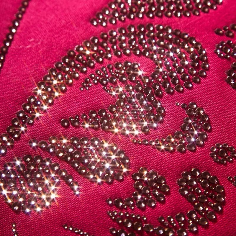 【GFSD】水鑽精品-浪漫系列抱枕-花蝶-典雅紅