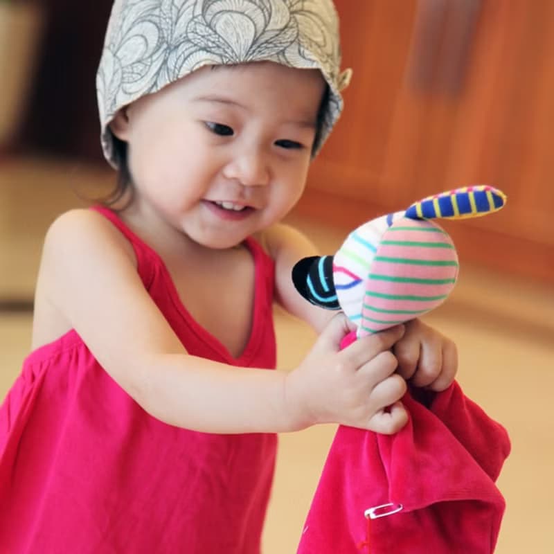 北歐童裝瑞典有機棉嬰兒幼兒安撫玩具口水巾玩偶