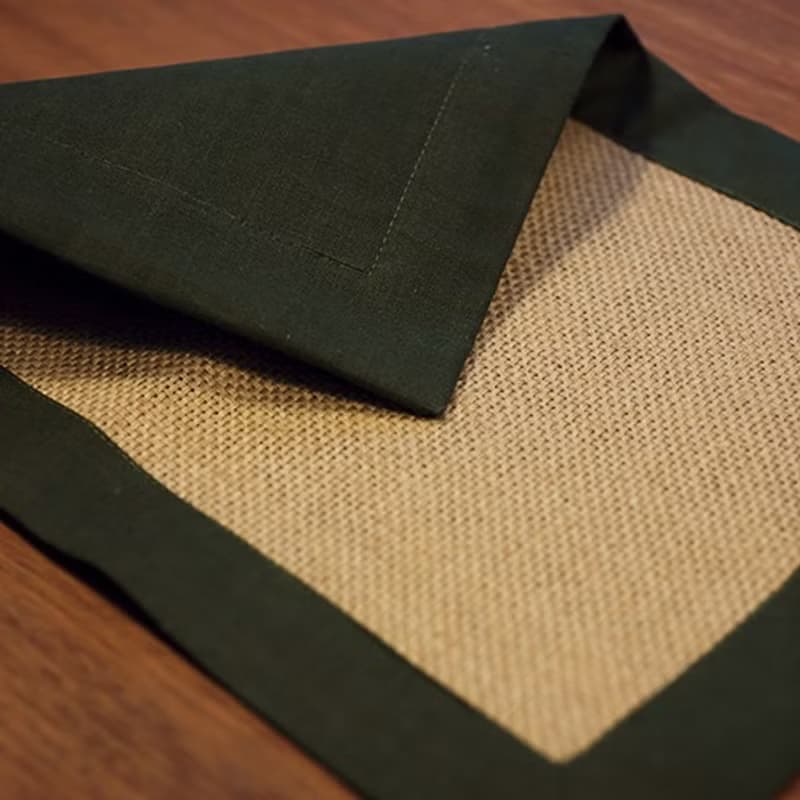 {弦•生活器物 } 餐墊 手工麻質餐墊 日系風格餐墊