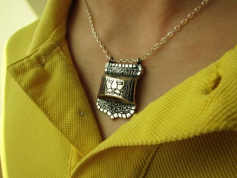 【精選商品 5 折】shield necklace_盾牌項鍊 生日禮物 獅子座 男