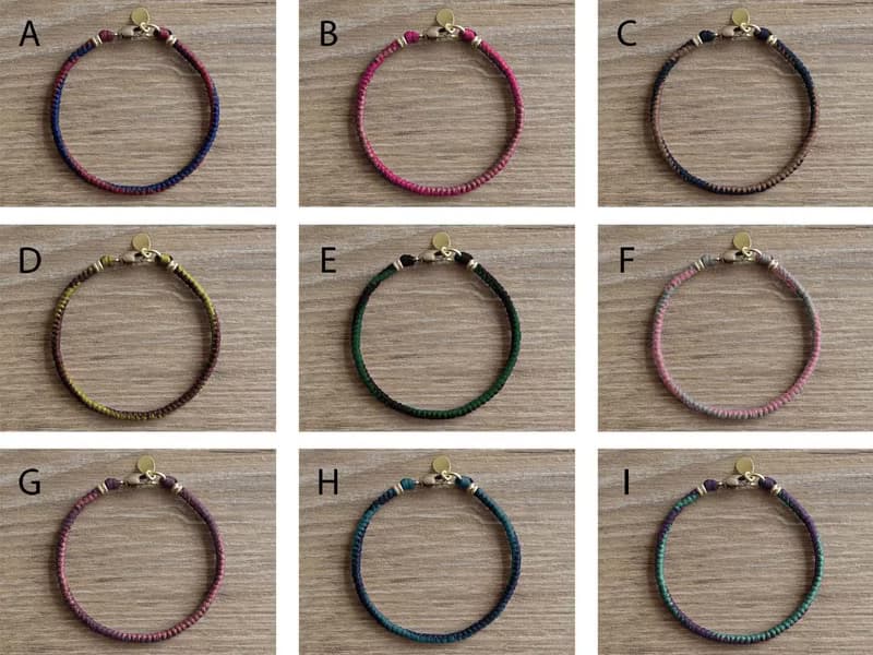 | OMBRE | 訂製 x 黃銅 x 蠟線 x 手環 x 手鍊 x 好做作