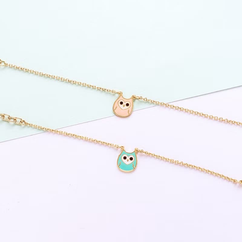 愛心臉 貓頭鷹 手鍊 項鍊 鳥兒設計 紙盒包裝