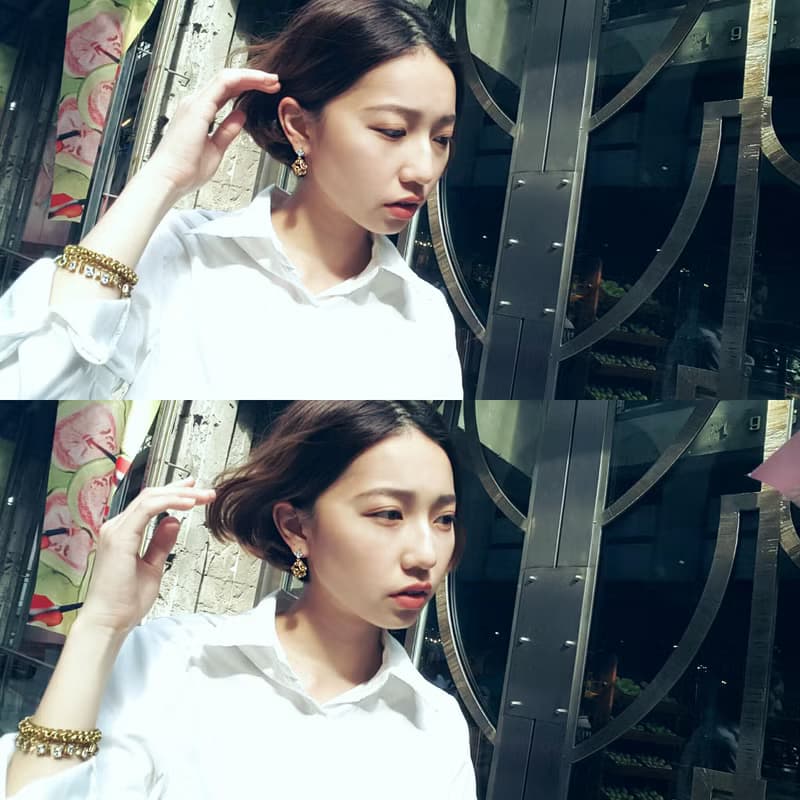 圓氐  典雅女伶  裙擺搖搖 編織方型鋯石手鍊