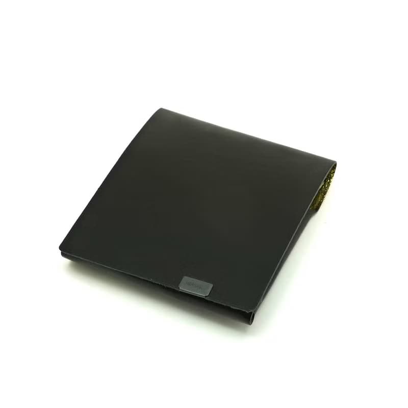 日本手工-所作Shosa 植鞣牛皮 短夾2.0 - 低調奢華款/黑金