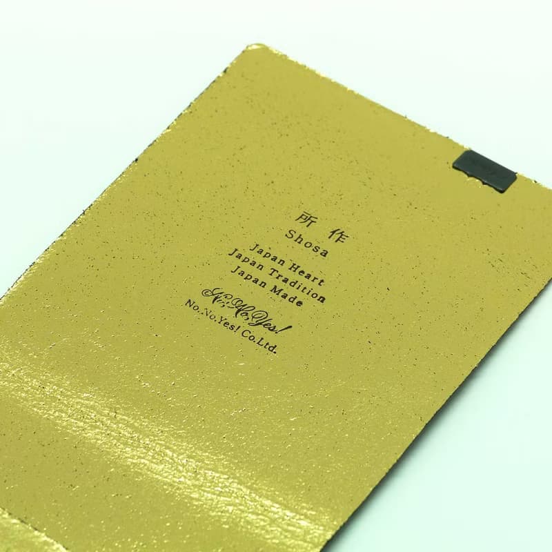 日本手工-所作Shosa 植鞣牛皮 短夾2.0 - 低調奢華款/黑金